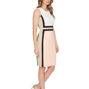 Calvin Klein Size 10 Color Block Sleeveless Dress